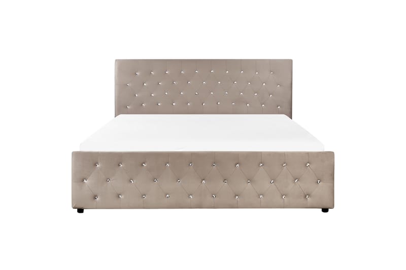 Saleux Sängram 180x200 cm - Taupe - Möbler - Säng - Säng med förvaring