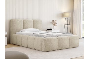 Salvenor Sängram med Förvaring 90x200 cm - Beige - Möbler - Säng - Sängram & sängstomme