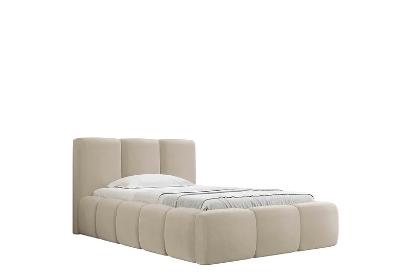 Salvenor Sängram med Förvaring 90x200 cm - Beige - Möbler - Säng - Sängram & sängstomme