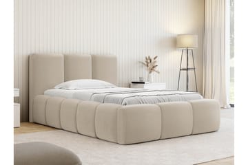 Salvenor Sängram med Förvaring 90x200 cm - Beige - Möbler - Säng - Sängram & sängstomme