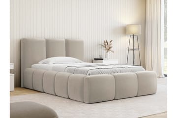 Salvenor Sängram med Förvaring 90x200 cm - Beige - Möbler - Säng - Sängram & sängstomme