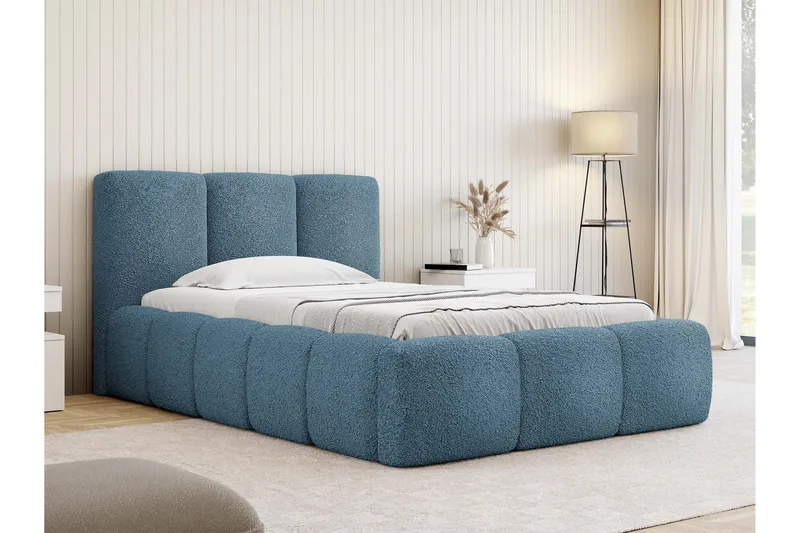 Salvenor Sängram med Förvaring 90x200 cm - Blå - Möbler - Säng - Sängram & sängstomme