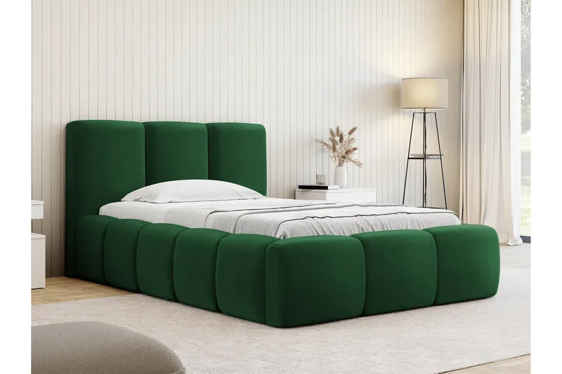 Salvenor Sängram med Förvaring 90x200 cm - Grön - Möbler - Säng - Sängram & sängstomme