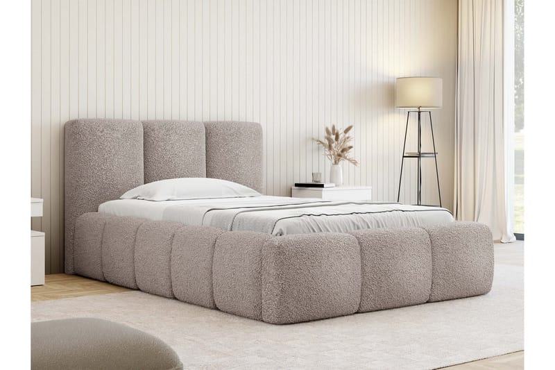 Salvenor Sängram med Förvaring 90x200 cm - Rosa - Möbler - Säng - Sängram & sängstomme