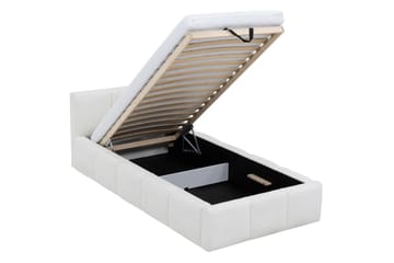 Salvenor Sängram med Förvaring 90x200 cm - Vit - Möbler - Säng - Sängram & sängstomme