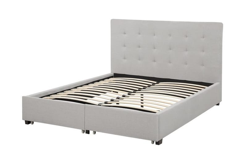 Sandrick Dubbelsäng med Förvaring 140x200 - Grå - Möbler - Säng - Säng med förvaring