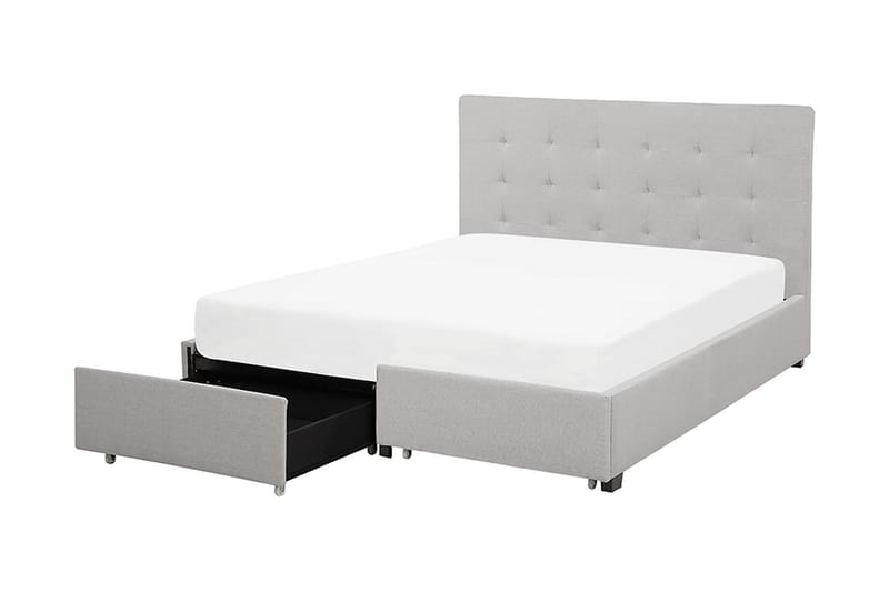 Sandrick Dubbelsäng med Förvaring 140x200 - Grå - Möbler - Säng - Säng med förvaring