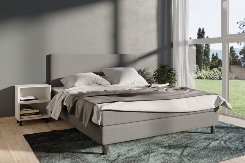 Select No 1 Komplett Sängpaket 180x200 - Ljusgrå/Svart - Möbler - Säng - Kontinentalsäng