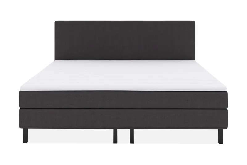 Select No 1 Komplett Sängpaket 210x210, Mörkgrå/Svart