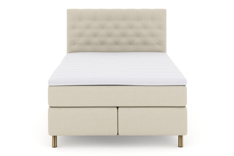 Select No 3 Komplett Sängpaket 140x200 Fast/Medium, Beige/Koppar