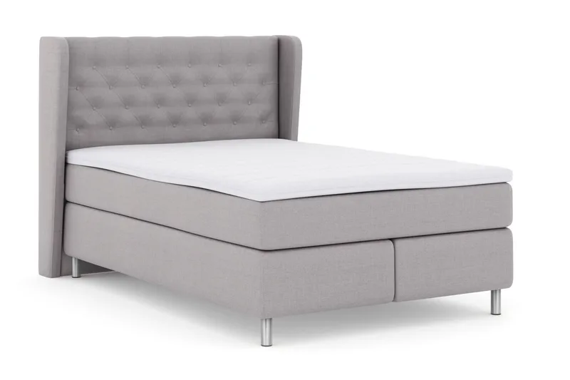 Select No 3 Komplett Sängpaket 140x200 Fast/Medium - Ljusgrå/Metall - Möbler - Säng - Kontinentalsäng