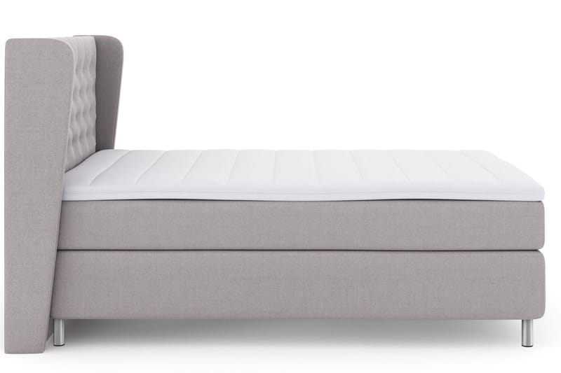Select No 3 Komplett Sängpaket 140x200 Fast/Medium - Ljusgrå/Metall - Möbler - Säng - Kontinentalsäng