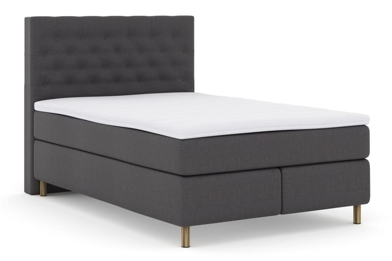 Select No 3 Komplett Sängpaket 140x200 Medium - Mörkgrå/Koppar - Möbler - Säng - Kontinentalsäng