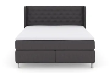 Select No 3 Komplett Sängpaket 180x200 Fast - Mörkgrå/Metall - Möbler - Säng - Kontinentalsäng