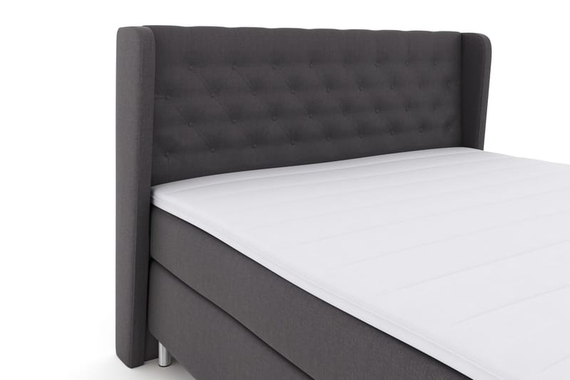 Select No 3 Komplett Sängpaket 180x200 Fast - Mörkgrå/Metall - Möbler - Säng - Kontinentalsäng