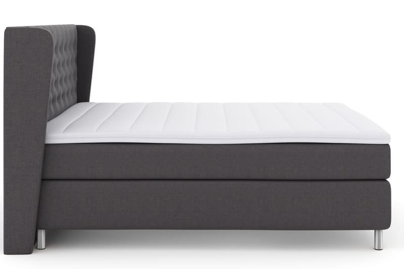 Select No 3 Komplett Sängpaket 180x200 Fast - Mörkgrå/Metall - Möbler - Säng - Kontinentalsäng