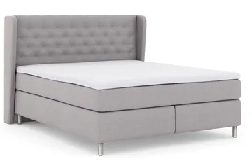 Select No 3 Komplett Sängpaket 180x200 Fast/Medium - Ljusgrå/Metall - Möbler - Säng - Kontinentalsäng