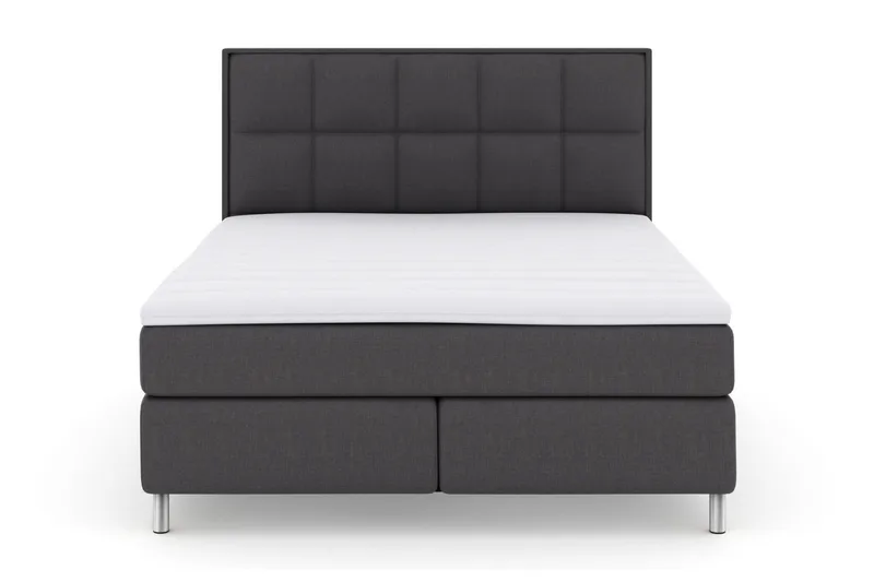 Select No 3 Komplett Sängpaket 210x210 Fast - Mörkgrå/Metall - Möbler - Säng - Kontinentalsäng
