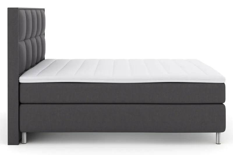 Select No 3 Komplett Sängpaket 210x210 Fast - Mörkgrå/Metall - Möbler - Säng - Kontinentalsäng