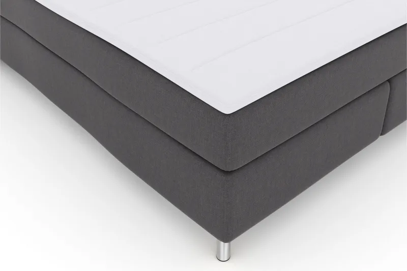 Select No 3 Komplett Sängpaket 210x210 Fast - Mörkgrå/Metall - Möbler - Säng - Kontinentalsäng