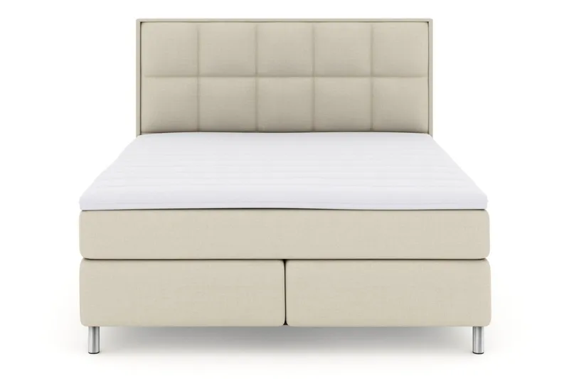 Select No 3 Komplett Sängpaket 210x210 Medium - Beige/Metall - Möbler - Säng - Kontinentalsäng