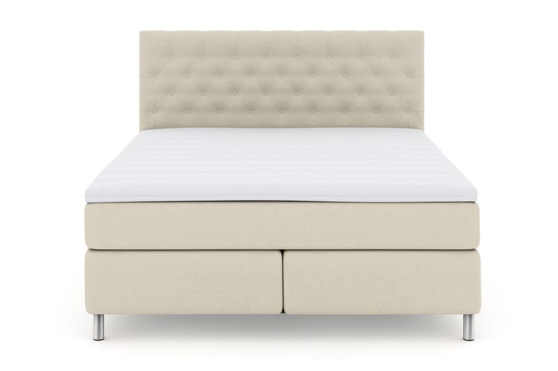 Select No 3 Kontinentalsäng 180x200 Fast, Beige/Metall