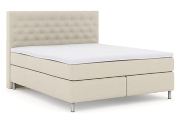 Select No 3 Kontinentalsäng 210x210 Fast/Medium - Beige/Metall - Möbler - Säng - Kontinentalsäng