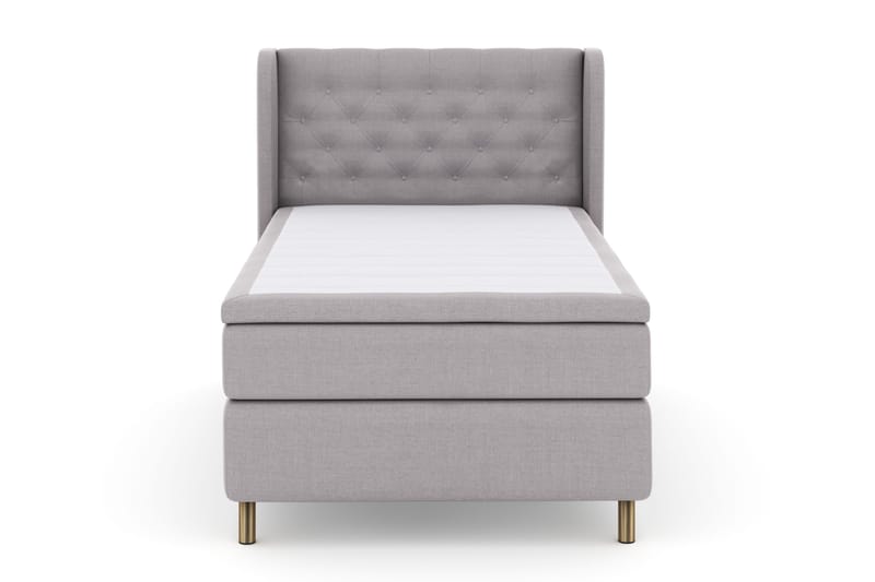 Select No 4 Komplett Sängpaket 120x200 Fast - Ljusgrå/Koppar - Möbler - Säng - Kontinentalsäng