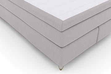 Select No 4 Komplett Sängpaket 140x200 Fast - Ljusgrå/Metall V-form - Möbler - Säng - Kontinentalsäng