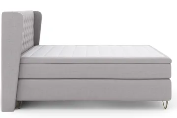 Select No 4 Komplett Sängpaket 180x200 Fast - Ljusgrå/Metall V-form - Möbler - Säng - Kontinentalsäng