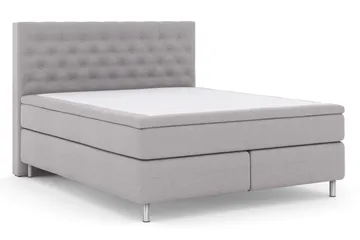 Select No 4 Komplett Sängpaket 180x200 Fast - Ljusgrå/Metall - Möbler - Säng - Kontinentalsäng