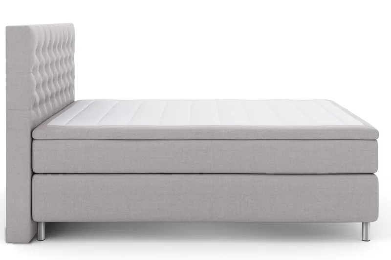 Select No 4 Komplett Sängpaket 180x200 Fast - Ljusgrå/Metall - Möbler - Säng - Kontinentalsäng