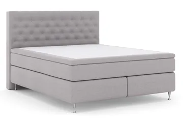 Select No 4 Komplett Sängpaket 180x200 Fast - Ljusgrå/Silver - Möbler - Säng - Kontinentalsäng