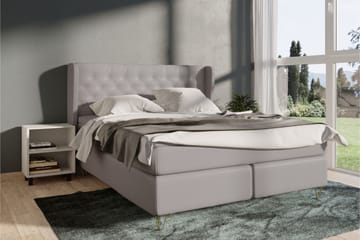 Select No 4 Komplett Sängpaket 180x200 Fast - Ljusgrå/Silver - Möbler - Säng - Kontinentalsäng
