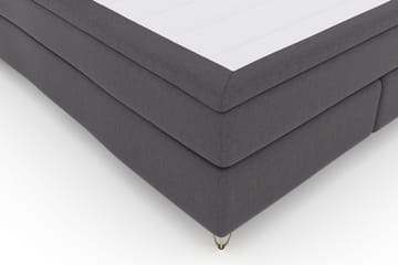 Select No 4 Komplett Sängpaket 180x200 Fast - Mörkgrå/Metall V-form - Möbler - Säng - Kontinentalsäng
