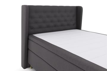 Select No 5 Komplett Sängpaket 140x200 Fast/Medium Latex - Mörkgrå/Guld - Möbler - Säng - Kontinentalsäng