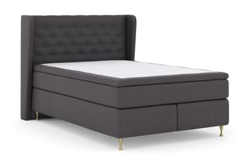 Select No 5 Komplett Sängpaket 140x200 Fast/Medium Latex - Mörkgrå/Guld - Möbler - Säng - Kontinentalsäng