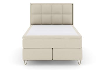 Select No 5 Komplett Sängpaket 140x200 Fast/Medium Watergel - Beige/Metall V-form - Möbler - Säng - Kontinentalsäng