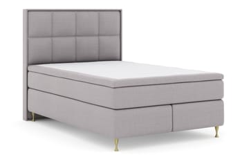 Select No 5 Komplett Sängpaket 140x200 Fast/Medium Watergel - Ljusgrå/Guld - Möbler - Säng - Kontinentalsäng
