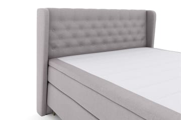 Select No 5 Komplett Sängpaket 160x200 Fast Watergel - Ljusgrå/Metall V-form - Möbler - Säng - Kontinentalsäng