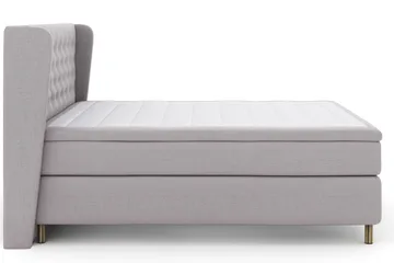 Select No 5 Komplett Sängpaket 160x200 Fast/Medium Latex - Ljusgrå/Koppar - Möbler - Säng - Kontinentalsäng