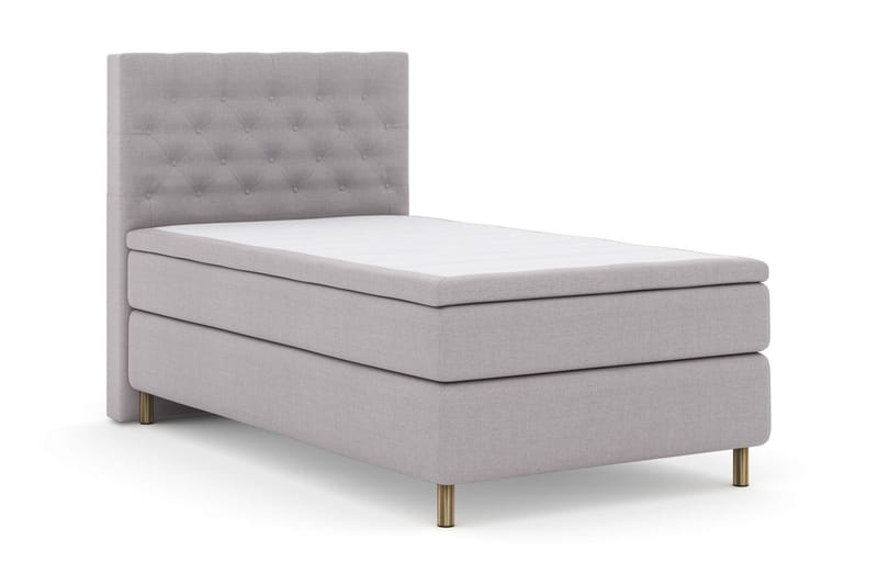 Select No 5 Kontinentalsäng 120x200 Fast Latex - Ljusgrå/Koppar - Möbler - Säng - Kontinentalsäng