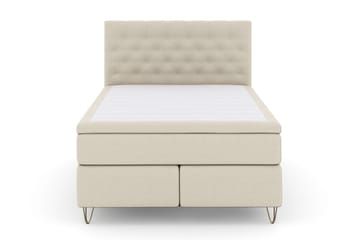 Select No 5 Kontinentalsäng 140x200 Medium Latex - Beige/Metall V-Form - Möbler - Säng - Kontinentalsäng