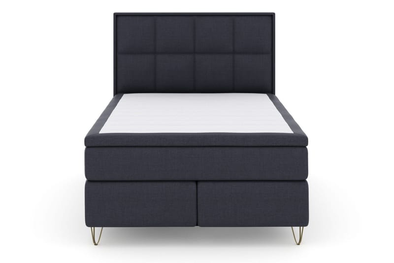 Select No 6 Komplett Sängpaket 140x200 Fast Memory/Pocket - Blå/Metall V-form - Möbler - Säng - Kontinentalsäng
