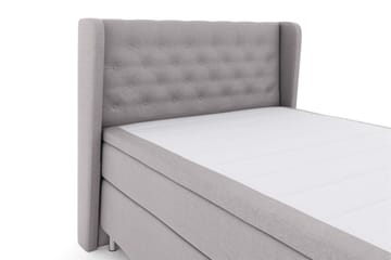 Select No 6 Komplett Sängpaket 140x200 Fast/Medium Watergel - Ljusgrå/Metall - Möbler - Säng - Kontinentalsäng