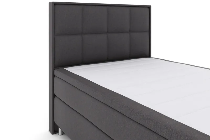 Select No 6 Komplett Sängpaket 140x200 Fast/Medium Watergel - Mörkgrå/Metall - Möbler - Säng - Kontinentalsäng
