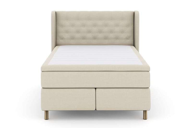 Select No 6 Komplett Sängpaket 140x200 F/M Memory/Pocket - Beige/Koppar - Möbler - Säng - Kontinentalsäng