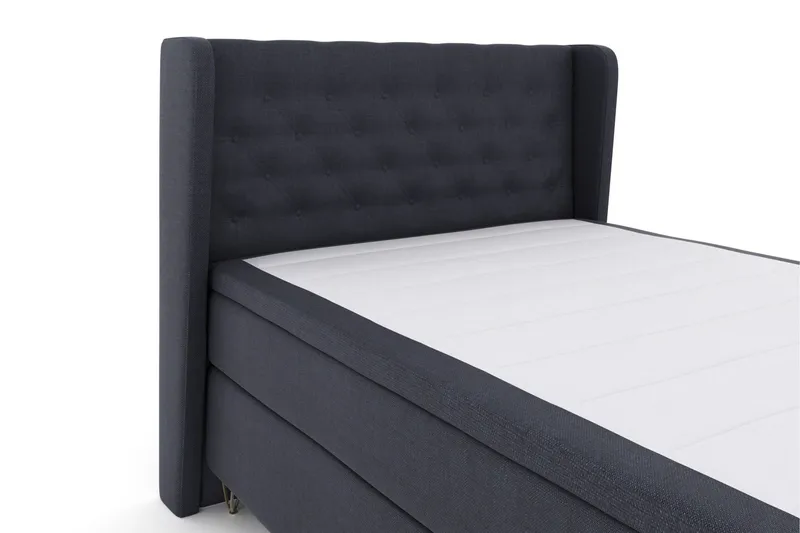 Select No 6 Komplett Sängpaket 160x200 Fast Latex/Memory - Blå/Metall V-form - Möbler - Säng - Kontinentalsäng