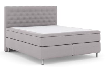 Select No 6 Komplett Sängpaket 210x210 Fast Latex/Memory - Ljusgrå/Metall - Möbler - Säng - Kontinentalsäng