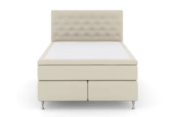 Select No 6 Kontinentalsäng 140x200 Fast/Medium Watergel - Beige/Silver - Möbler - Säng - Kontinentalsäng